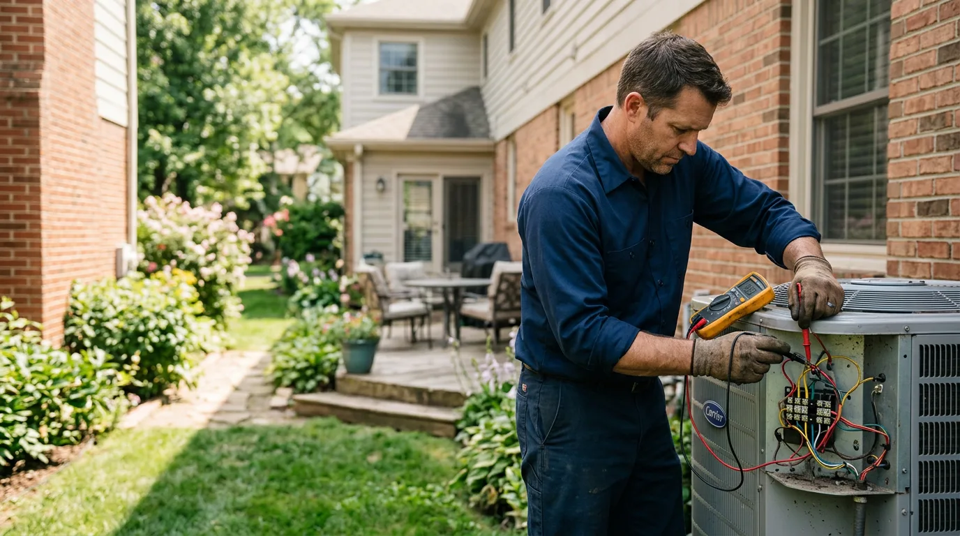 HVAC technician working near Towner, ND